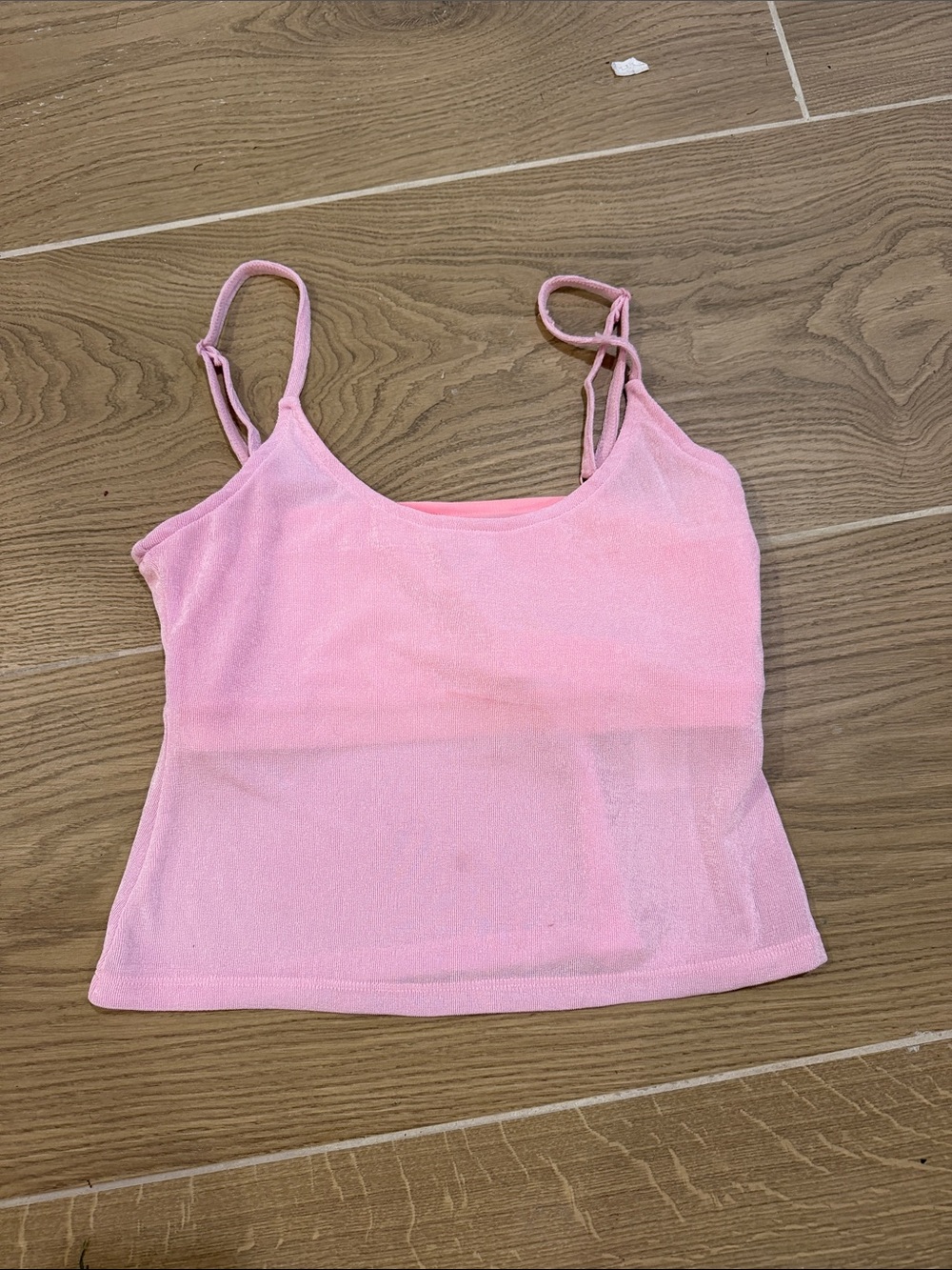 Pink Women's Tank Top - Lightweight Spaghetti Strap